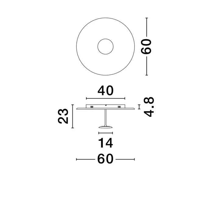NIMA PLAFONJERA LED/3000K/30W/1832Lm/BIJELA