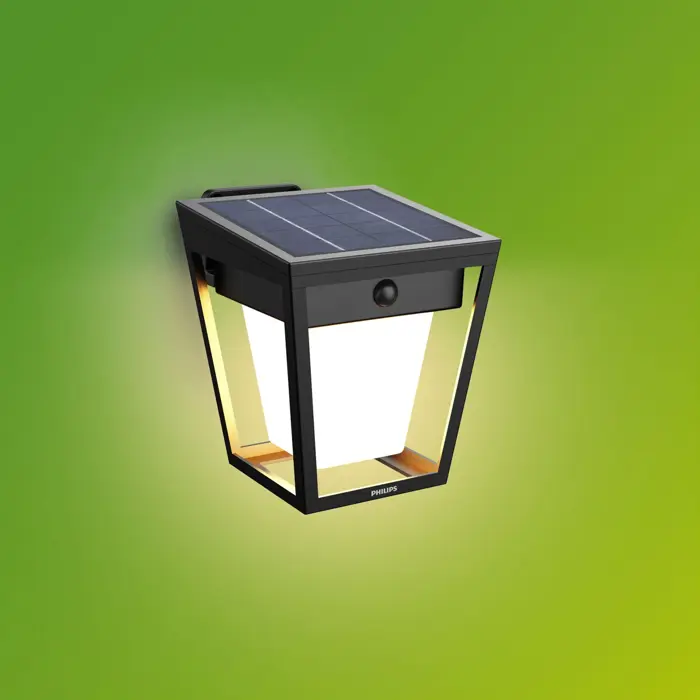NISSA PHILIPS solarna LED svjetiljka White Ambiance 30K crna IR