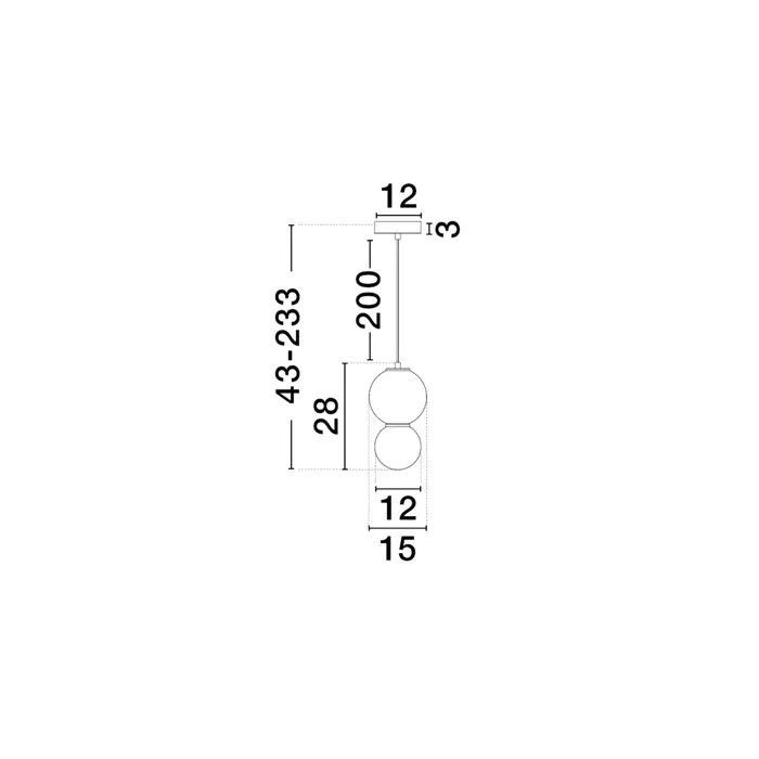 NOESIS VISILICA LED 4W 240lm 3000K IP20