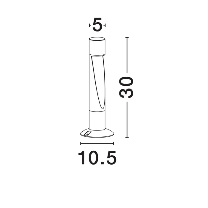 NOOI VANJSKA STAJAĆA SVJETILJKA LED 6Watt 185Lm IP65 3000K ANTRACIT