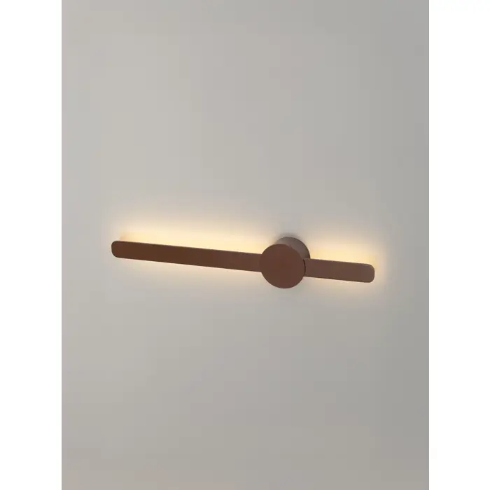 NOREI ZIDNA LED SVJETILJKA TAMNO SMEĐA 11W IP20 CCT 2700-3000-4000K