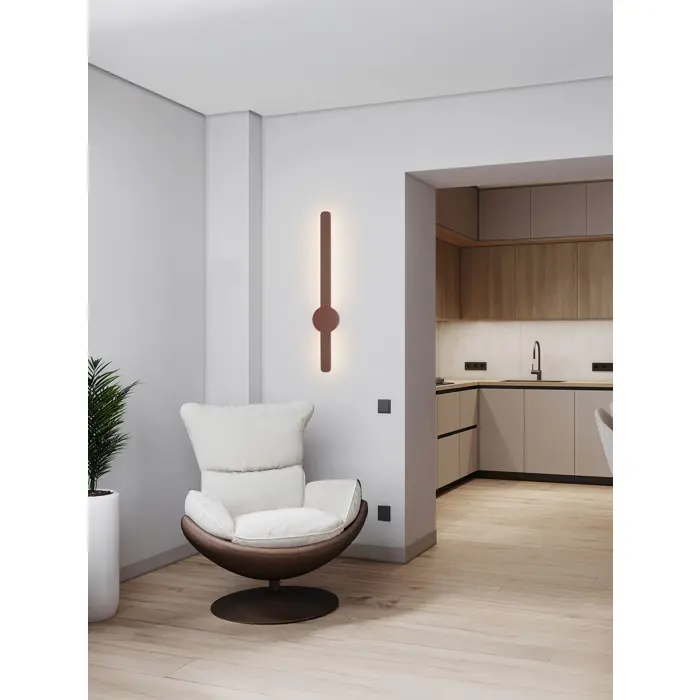 NOREI ZIDNA LED SVJETILJKA TAMNO SMEĐA 11W IP20 CCT 2700-3000-4000K