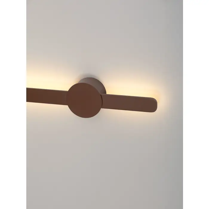 NOREI ZIDNA LED SVJETILJKA TAMNO SMEĐA 11W IP20 CCT 2700-3000-4000K