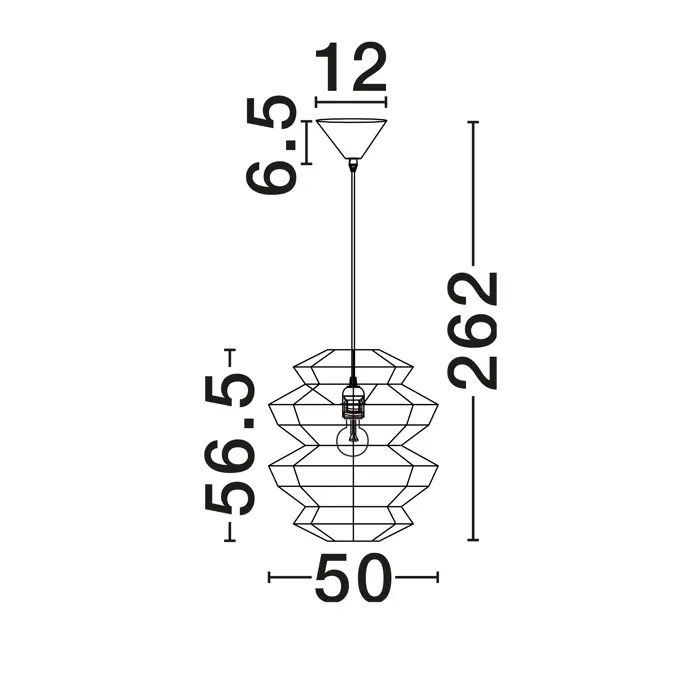 NUA VISILICA E27 1X12W IP20