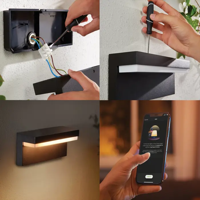 NYRO PHILIPS HUE vanjski LED fenjer crni 1X13.5