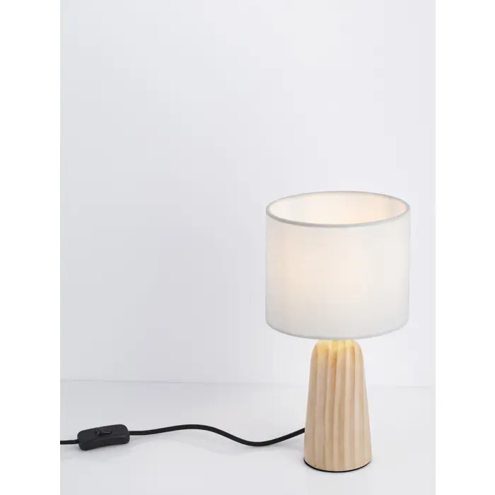 OBY STOLNA LAMPA E27/12W/NATURAL & WHITE