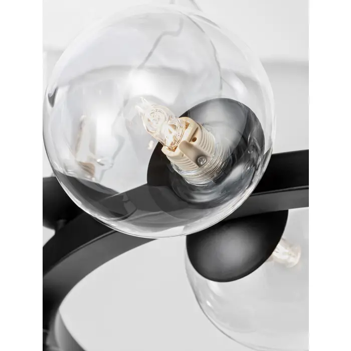 ODILLIA VISILICA 11×G9/230V fi65 CRNO/TRANSPARENTNA