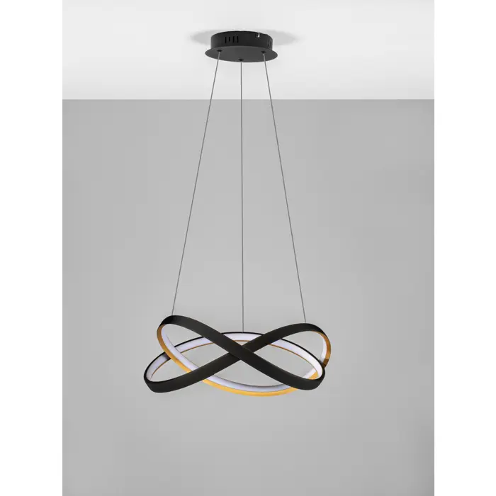 ODREY VISILICA LED 40W/2700-3500-5000K/2033lm/DIMM/IP20/CRNA & ZLATNA