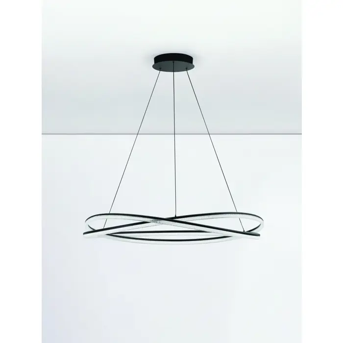 OFELIA VISILICA LED/3000K/68W/5637Lm/CRNA