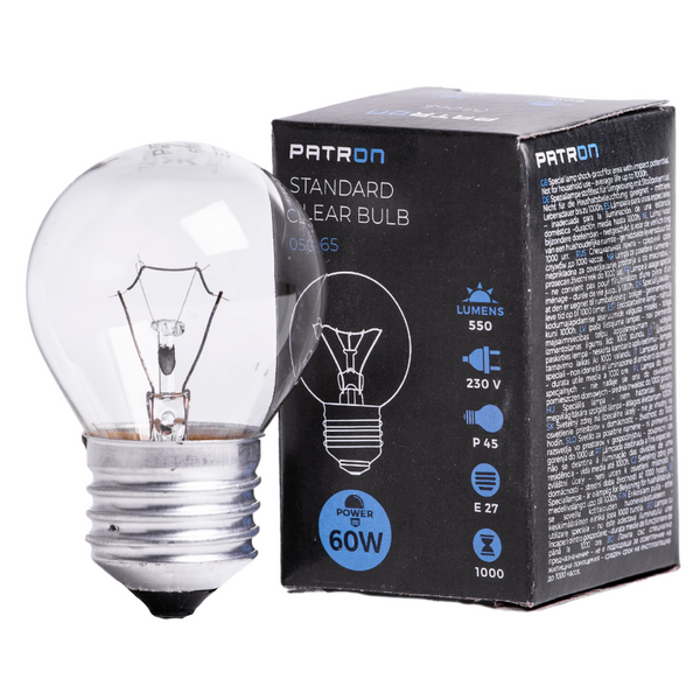 OKRUGLA ŽARULJA E27 60W G45 230V CL