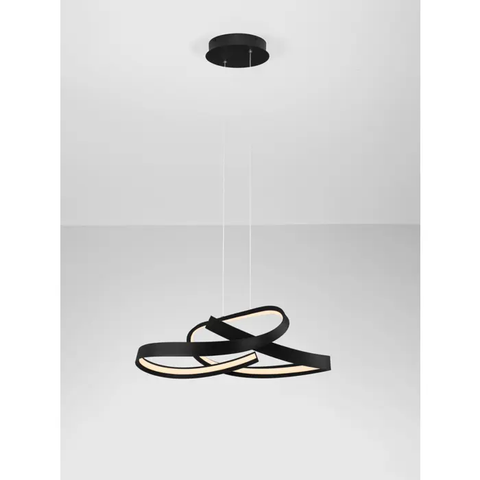 OLIA LED VISILICA CRNA 47W IP20 CCT 2700-4000K TRIAK PRIGUŠIVA