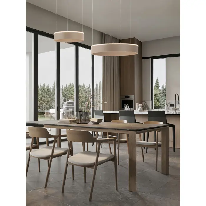 OLIVIA Visilica Triac Prigušiva LED 86 W CCT Siva
