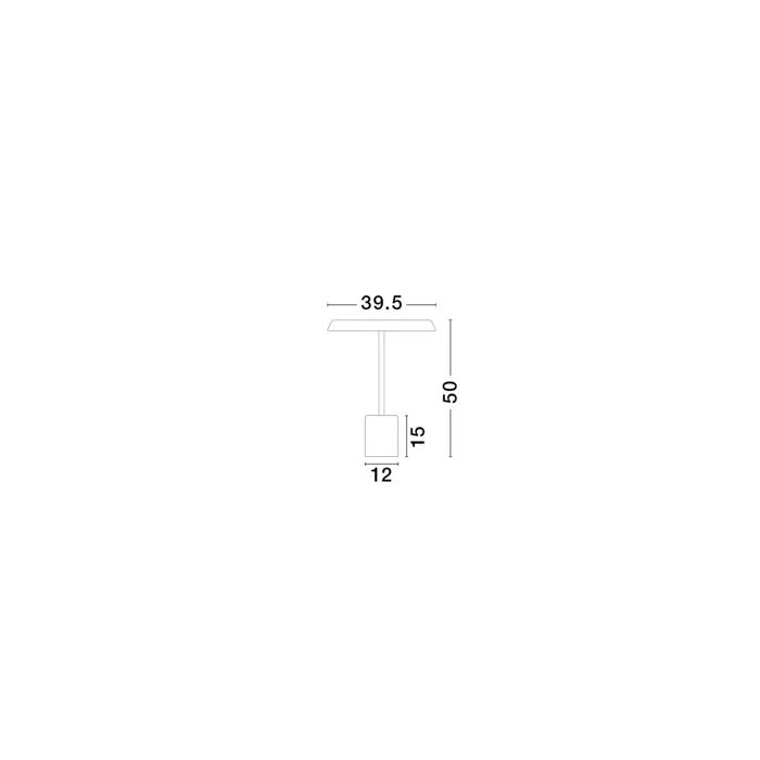 OPHELIA STOLNA LAMPA BIJELA LED 17W 1156lm 3000K IP20