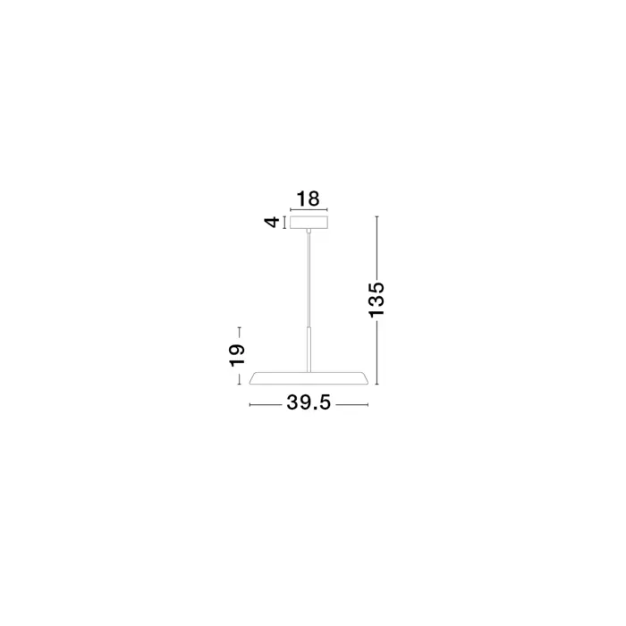 OPHELIA VISILICA BIJELA LED 27W 2205lm 3000K IP20