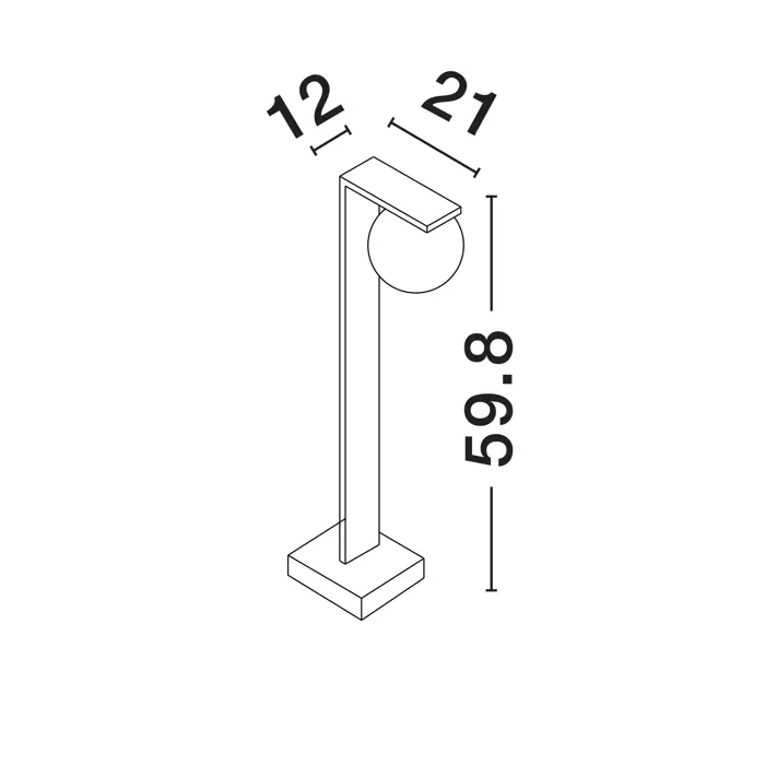 ORACLE STAJAĆA SVJETILJKA LED 8 Watt 220-240Volt 326lm 3000K