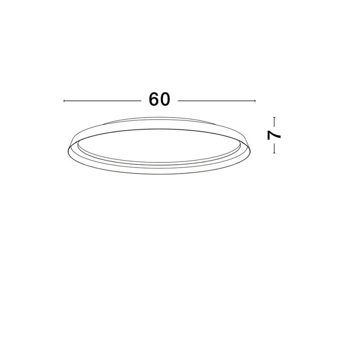 ORMI PLAFONJERA LED /2700-4000K/48W/3361Lm/CRNA