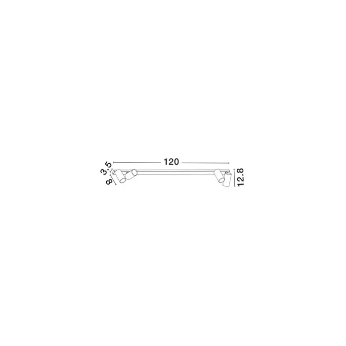 OSO REFLEKTOR BIJELI GU10 4x10W IP20