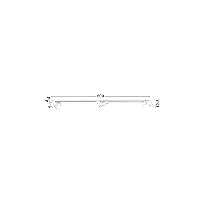 OSO REFLEKTOR BIJELI GU10 6x10W IP20
