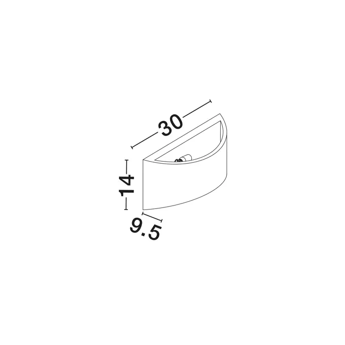 OTELLO GIPSANA SVJETILJKA LED E14 1x5 Watt IP20 220-240 Volt