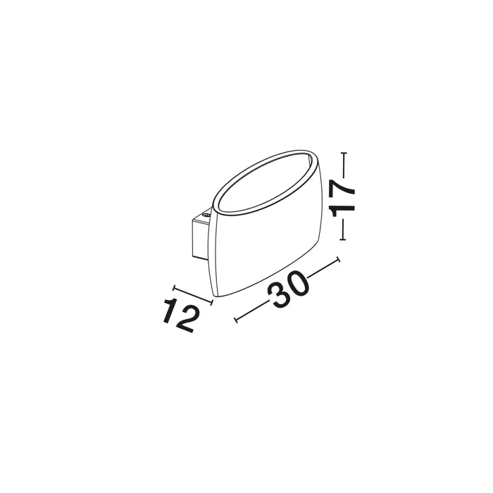 OTELLO GIPSANA SVJETILJKA LED E27 1x12 Watt IP20 220-240 Volt