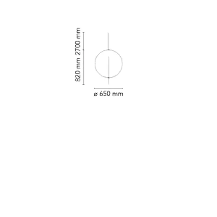OVERLAP 1 VISILICA E27/105W/220-250V/fi.650mm/BIJELA