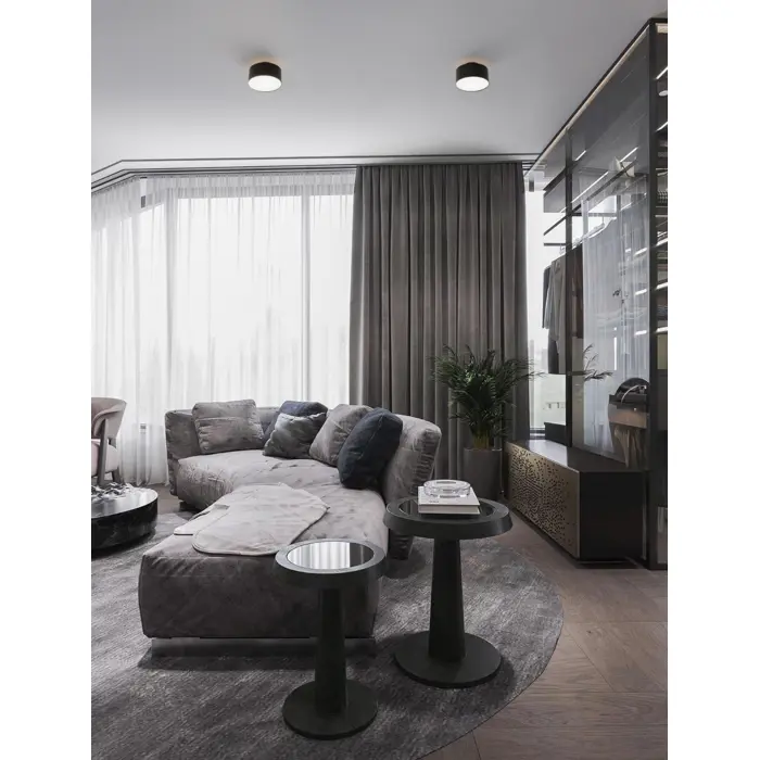 OZEN STROPNA SVJETILJKA LED/3000K/24W/1393Lm/CRNA