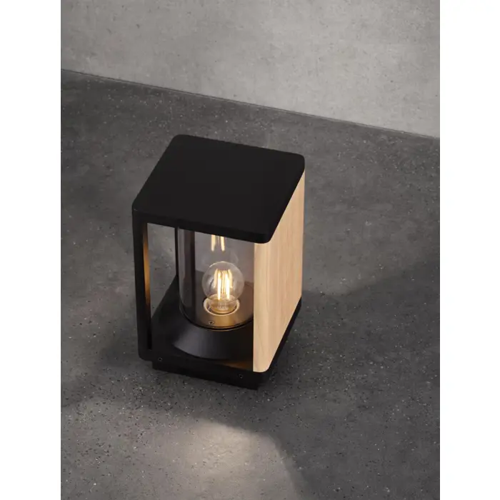 PACIFIC ZIDNA LAMPA E27 IP65 CRNA