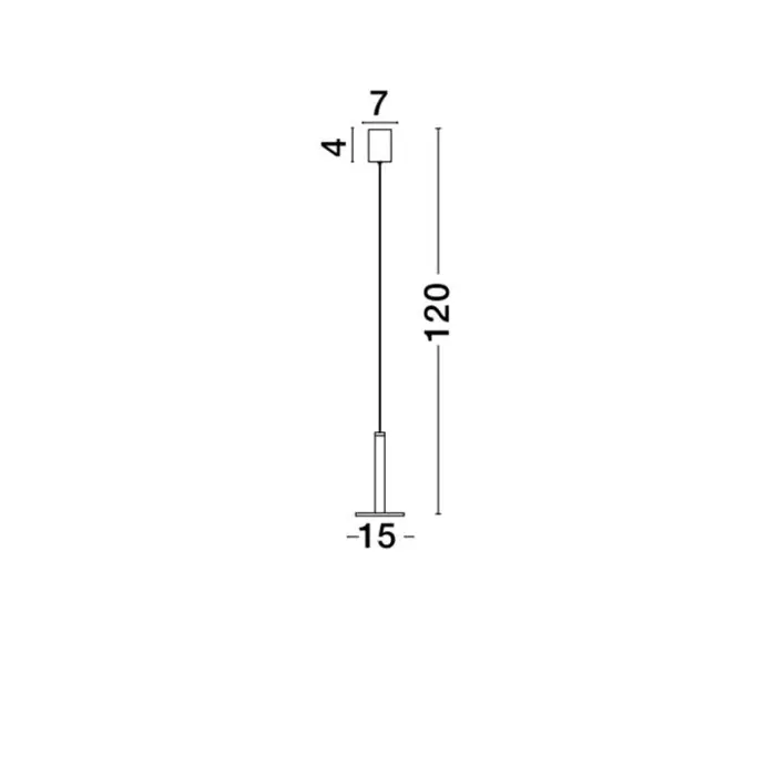 PALENCIA VISILICA LED 10W/3000K/517lm/IP20/MESING ZLATNA