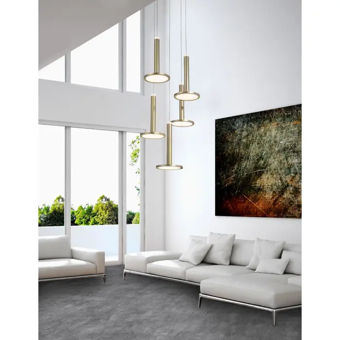 PALENCIA VISILICA LED 47W/3000K/2665lm/IP20/MESING ZLATNA