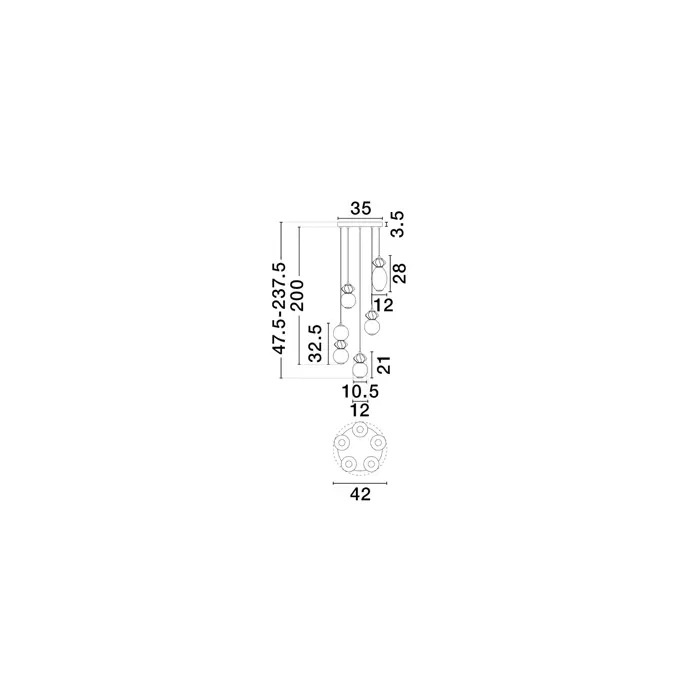 PALLINA VISILICA LED 28W 1680lm 3000K IP20