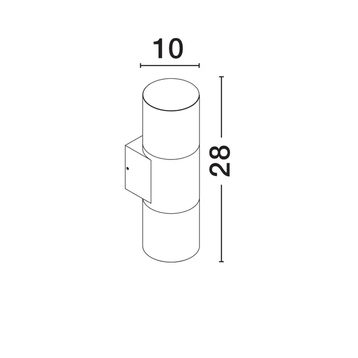 PAUL ZIDNA SVJETILJKA LED 10 Watt 220-240 Volt 893lm 3000K IP65