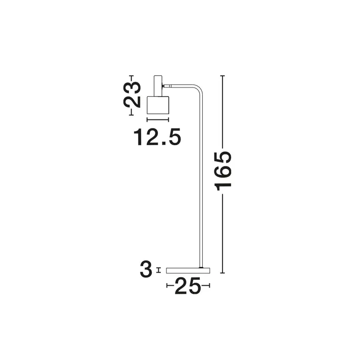 PAZ STAJAĆA LAMPA E27 /IP20/ZLATNA & BIJELA