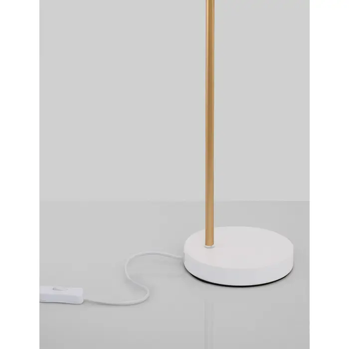 PAZ STOLNA LAMPA E27 /IP20/ZLATNA & BIJELA
