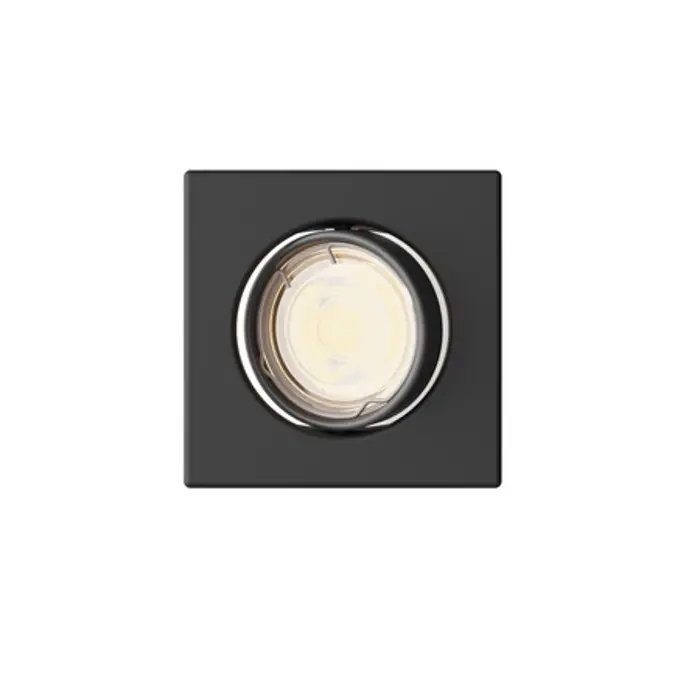 PERIDOT PHILIPS LED downlight ugradbeni KIT kvadratna GU10 crni