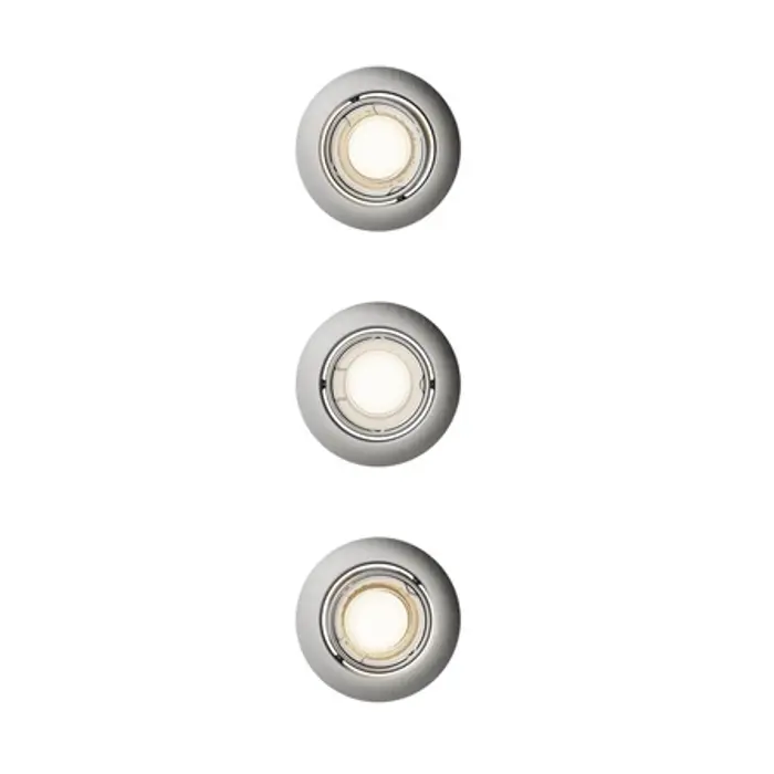 PERIDOT PHILIPS LED downlight ugradbeni KIT okrugla GU10 NL nikal (set 3 kom)