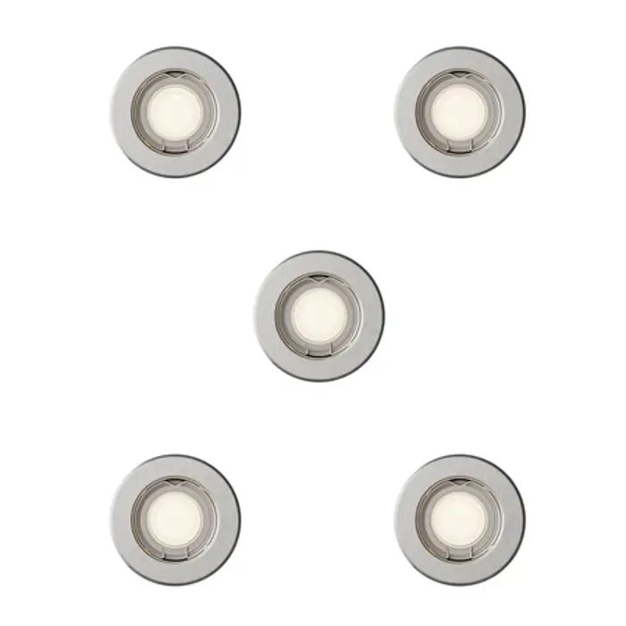 PERIDOT PHILIPS LED downlight ugradbeni KIT okrugla GU10 NL nikal (set 5 kom)