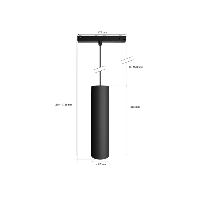 PERIFO CYLINDER PHILIPS HUE pametna LED viseća svjetiljka B