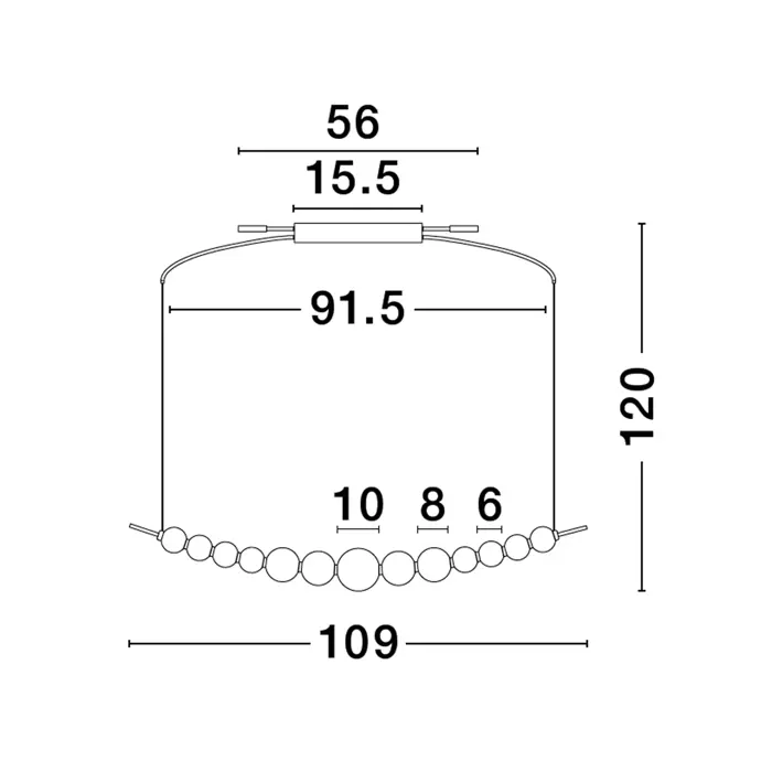 PERLA VISILICA LED 28W/3000K/2686lm/DIMM/IP20/KROM