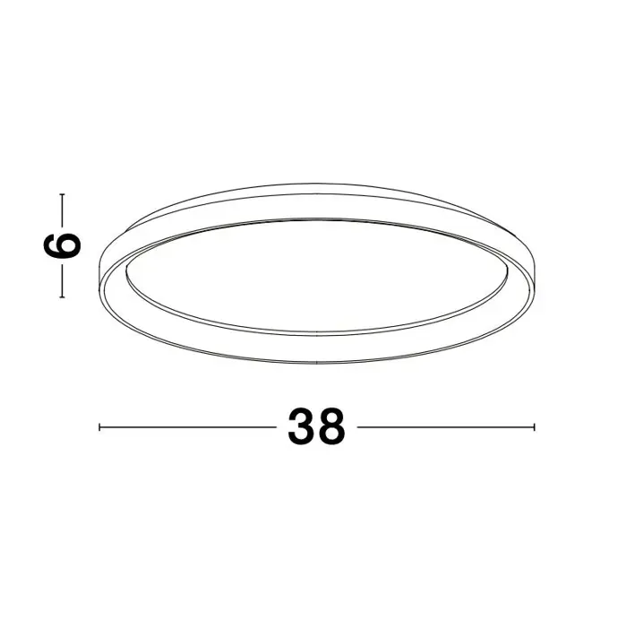 PERTINO PLAFONSKA SVJETILJKA LED 30W/3000K/1785lm/DIMM/IP20/CRNA