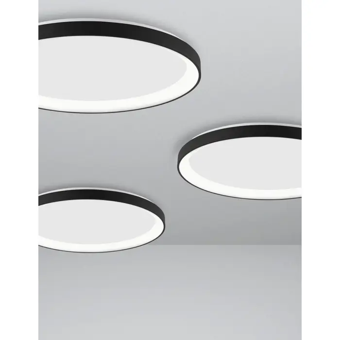 PERTINO PLAFONSKA SVJETILJKA LED 40W/3000K/2554lm/DIMM/IP20/CRNA