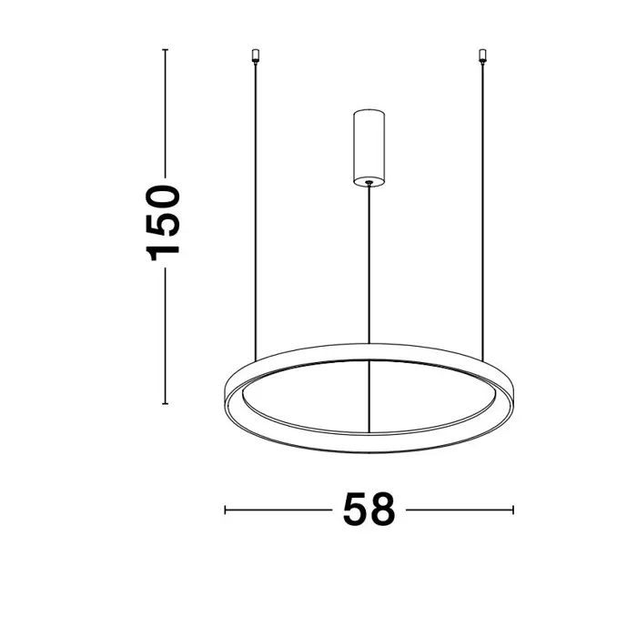 PERTINO VISILICA LED 48W/3000K/2773lm/DIMM/IP20/BIJELA