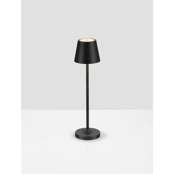 PETIT STOLNA LAMPA LED 2 Watt 3.7 Volt 101Lm 3000K IP54 CRNA
