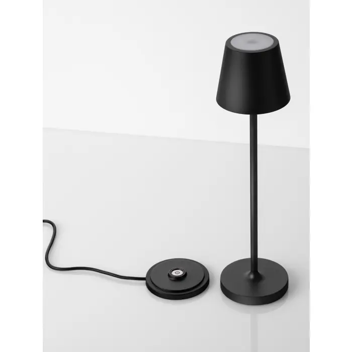 PETIT STOLNA LAMPA LED 2 Watt 3.7 Volt 101Lm 3000K IP54 CRNA