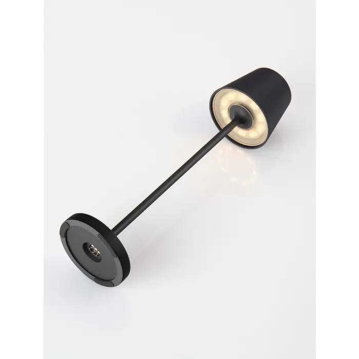 PETIT STOLNA LAMPA LED 2 Watt 3.7 Volt 101Lm 3000K IP54 CRNA