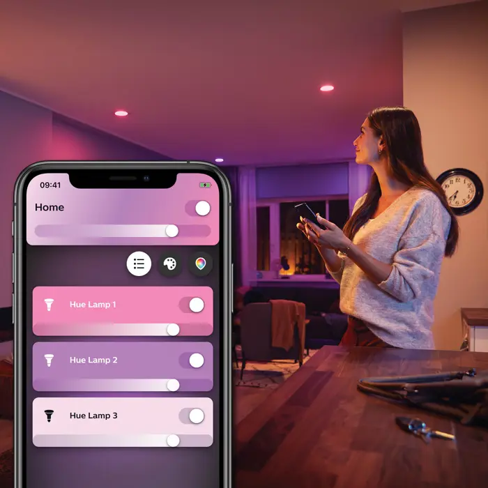 CENTURA PHILIPS HUE ugradbeni LED downlight S. bijeli 1XGU10
