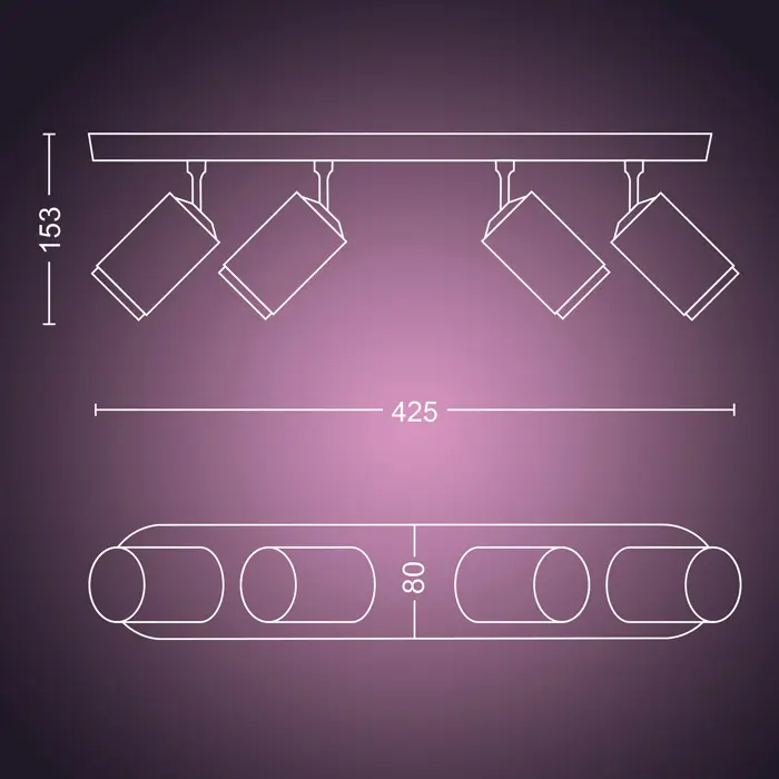 FUGATO PHILIPS HUE pametni LED reflektor bijeli 4XGU10