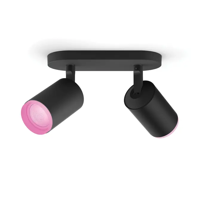 FUGATO PHILIPS HUE pametni LED reflektor crni 2XGU10