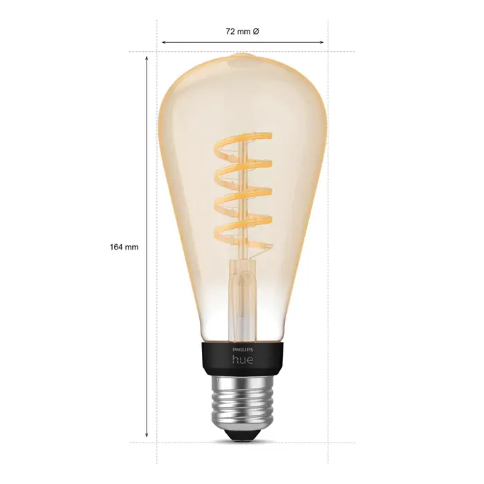 FIL PHILIPS HUE pametna LED žarulja White Ambiance 7W ST72 EUR E27