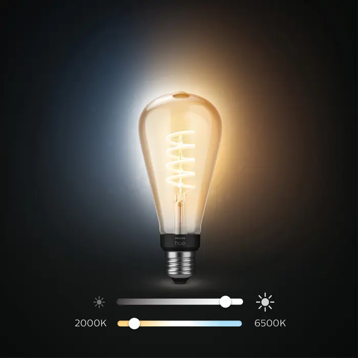 FIL PHILIPS HUE pametna LED žarulja White Ambiance 7W ST72 EUR E27