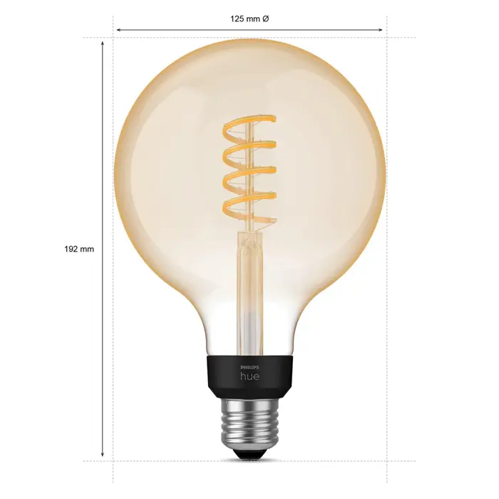 FIL PHILIPS HUE LED žarulja White Ambiance 7W G125 EUR E27